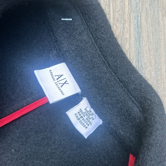 Armani Exchange 100% Wool Center Zip Poncho Size XS - Picture 7 of 12